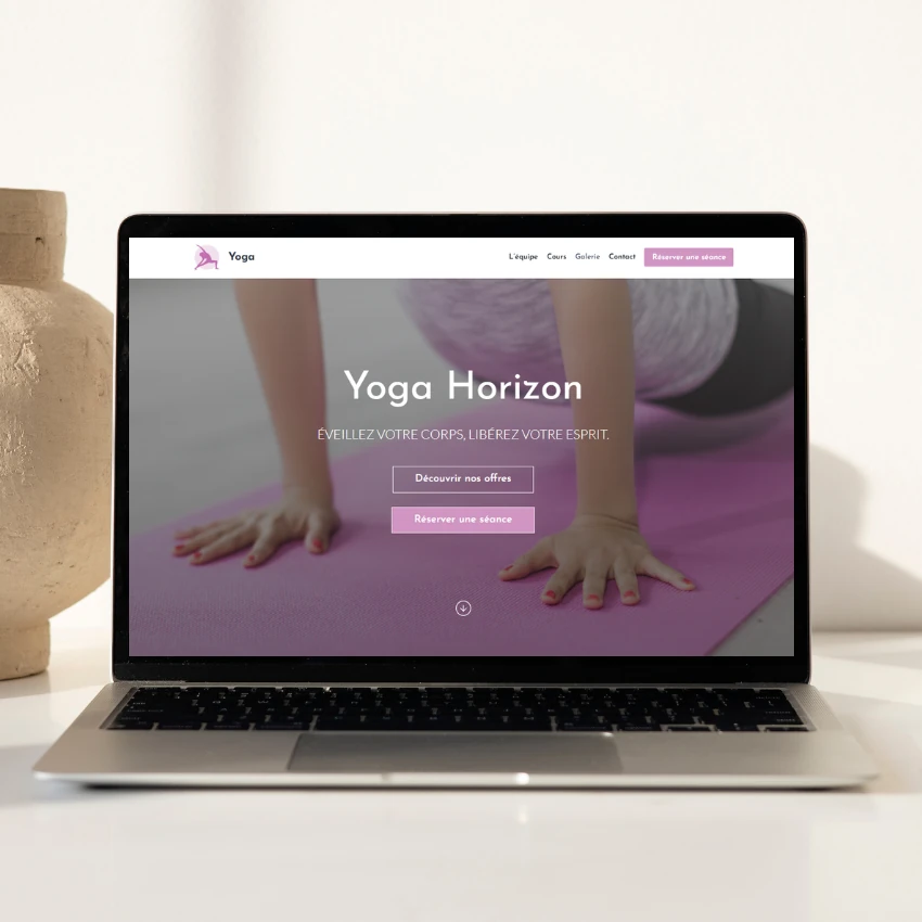 Site internet – Cours de yoga