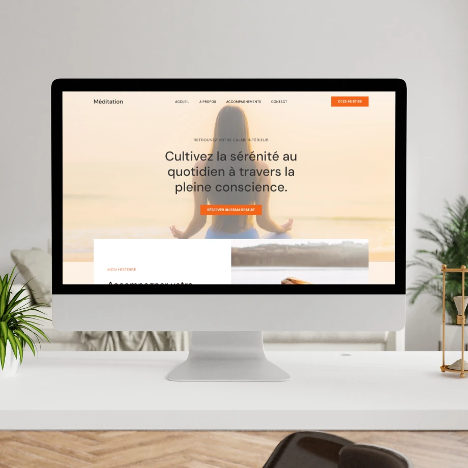 Site internet – Méditation & Bien-être