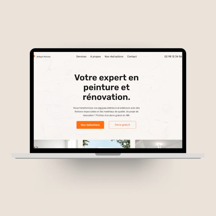 Site internet – Artisan peintre