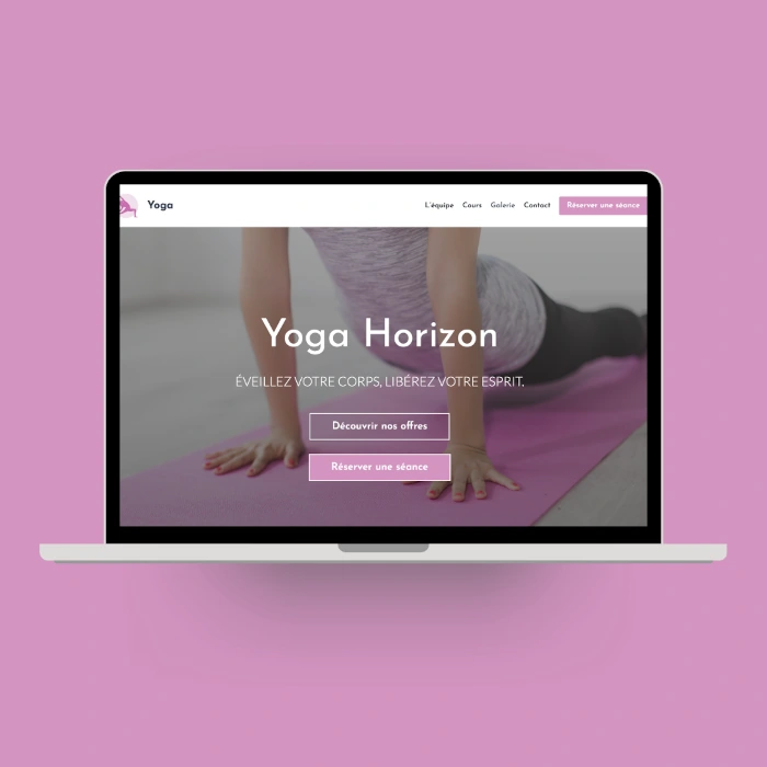 Site internet – Cours de yoga