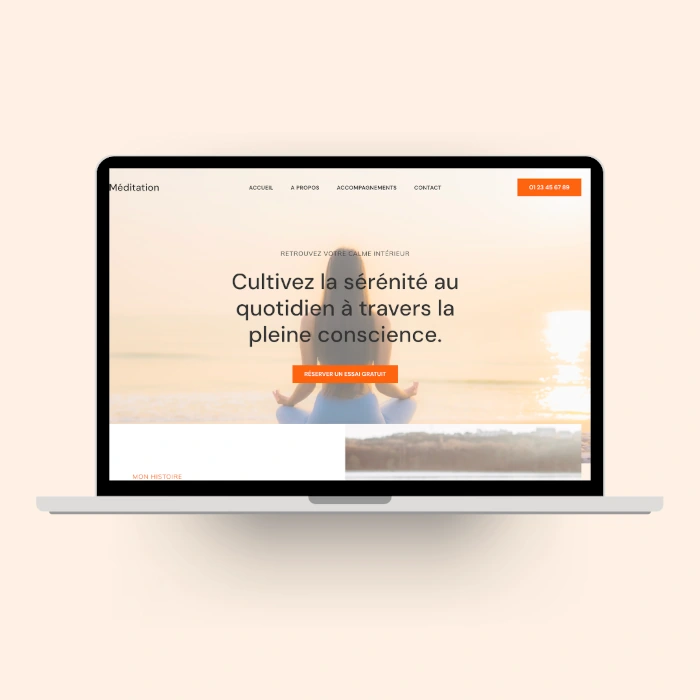 Site internet – Méditation & Bien-être