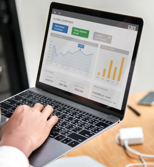 Statistiques de progression de trafic après un diagnostic de visibilité SEO.